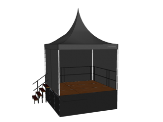 Bühne 3 x 3 m